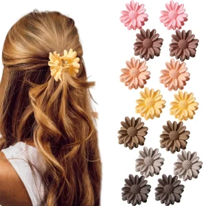 2024 Newest Sweet Shade Daisy Hair Clip – Small Recent Flower Seize Clip for Girls – Flower-Formed Hairpin Hair Accent