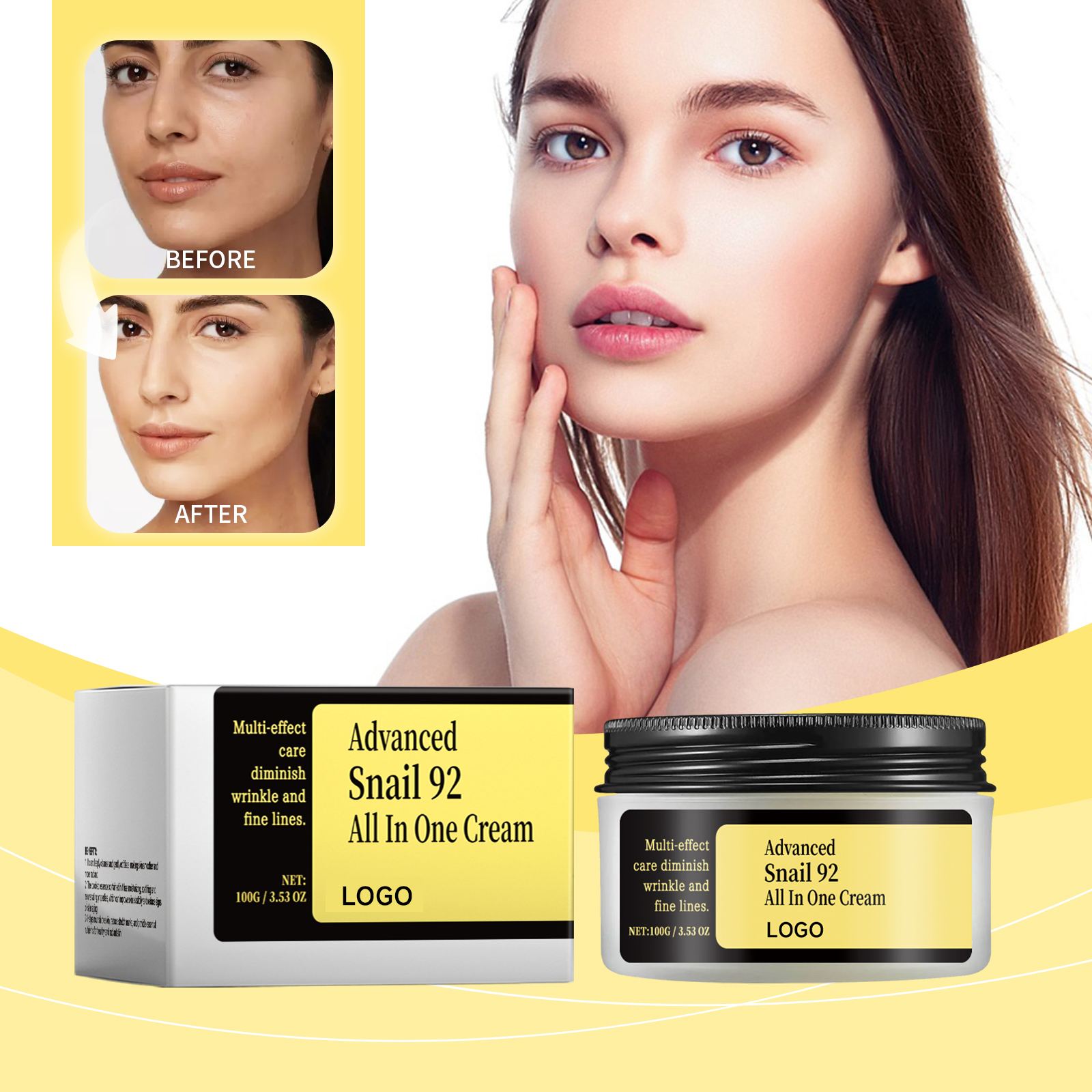 Final Anti-Growing older Firming and Lifting Moisturizer with 92% Snail Extract - All-in-One Face Cream for Wrinkle Discount