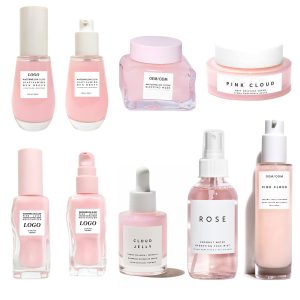 Pink Cloud Cream and Cloud Jelly Serum: Whitening, Moisturizing Rose Water and Watermelon Face Serum Cream Sleeping Masks Assortment